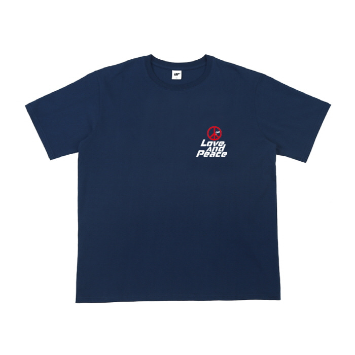 LOVE AND PEACE T-SHIRT_NAVY_ver.2